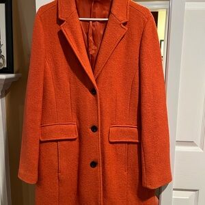 Lands’ End Women's Orange Coat